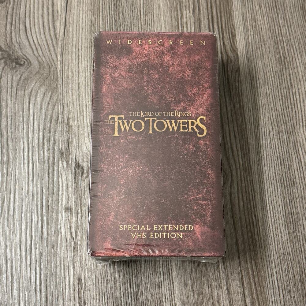 Lord of the Rings The Two Towers Special Extended VHS Edition Factory Sealed